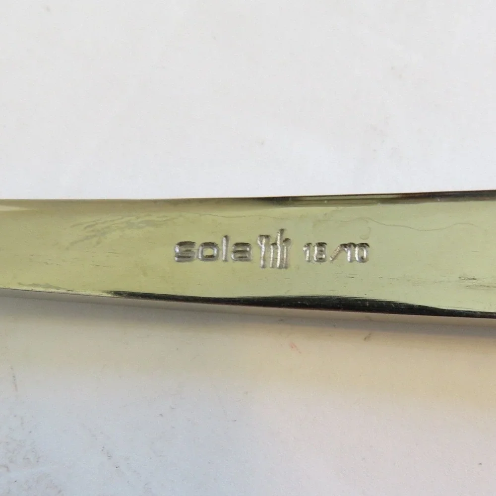 Sola Bali 18/10‎ Stainless Steel Cutlery Set Flatware Silverware Spoon Lot of 9
